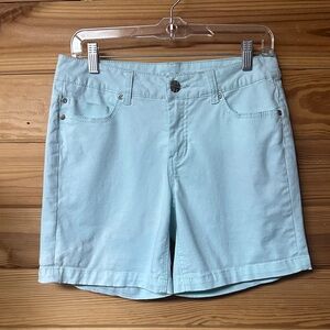 Liverpool Jeans Company Women's Sky Blue Denim Shorts Size 28